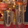 Moving Flame 8 Inch Silver Mercury Glass Flameless Cylinder Candle -Timer -Solar Christmas Holiday Shop 10006349 alt image