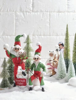 Snow Skiing 16 Inch Posable Elf Figurine, Set Of 2 Assorted -Solar Christmas Holiday Shop 120 202022 02 22T125807.327 3