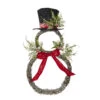Iced Snowman Wreath 24 Inch From RAZ -Solar Christmas Holiday Shop 12062