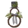 Snowman Wreath 25 Inch 2 Snowman Wreath 25 Inch -Solar Christmas Holiday Shop 12071