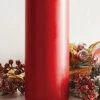 Uyuni 3 Inch X 9 Inch Red Pillar Candle - Remote Ready