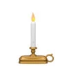Dual Color Window Candle Amber / Warm White - Brass -Solar Christmas Holiday Shop 1325.b