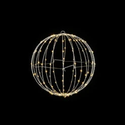 18 Inch Lighted Orb - 160 Warm White LED's