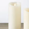 4 X 9 Inch Moving Flame Unscented Flameless Candle - Remote Ready -Solar Christmas Holiday Shop 18881 raz pillar