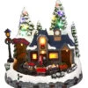 Battery Operated Lighted Musical Animated Winter Holiday Snow Village - Moving Train -Solar Christmas Holiday Shop 2355220 train main image