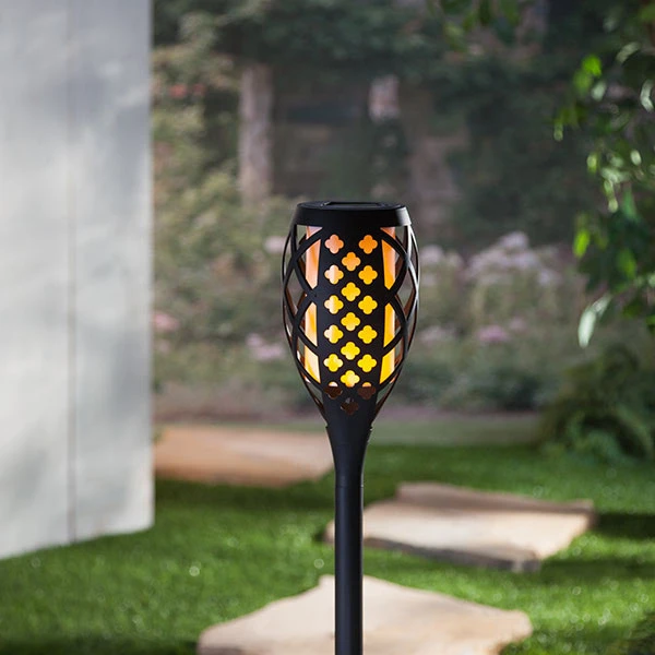 Solar Powered FireGlow Torch - 45 Inch Adjustable Height 2 Solar Powered FireGlow Torch - 45 Inch Adjustable Height