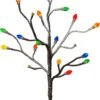 Lighted Multi Color Christmas Bulb Tree - 19.7 Inch New 2023 -Solar Christmas Holiday Shop 2440980