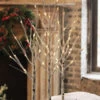 2 Foot Electric Birch Grove On Base - 28 Inch 56 Warm White LED Lights -Solar Christmas Holiday Shop 2553380 main image