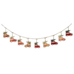 Holiday Metal Truck Garland - 6 Feet -Solar Christmas Holiday Shop 2593520