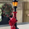 Battery Operated Lighted Resin Street Lamp With Cardinals - 14.5 Inch -Solar Christmas Holiday Shop 2596890 main 1