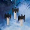 Lighted Bat Hanging Candles Set Of 3 With Remote Control Indoor-Outdoor -Solar Christmas Holiday Shop 2660820 bat candles