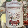 White Metal North Pole Post Mail Box 15.35 Inch Tall - NEW 2023