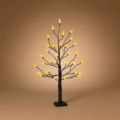 Battery Operated 2.5 Foot Lighted Halloween Candy Corn Tree - NEW 2023 -Solar Christmas Holiday Shop 2696470