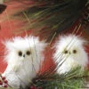 White Owls Ornaments Set Of 3 - 4.5 Inch -Solar Christmas Holiday Shop 2852312 large
