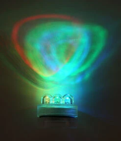 Super Bright 3 LED Color Changing Waterproof Tea Light - Set Of 10 -Solar Christmas Holiday Shop 3 led submersible