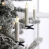 Remote Control 3.5 Inch Clip On Christmas Tree Taper Candle Battery Operated Set Of 10