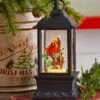 9.5 Inch Lighted Cardinal Glitter Water Lantern Battery Operated - Timer -Solar Christmas Holiday Shop 3700784 raz water lantern cardinal