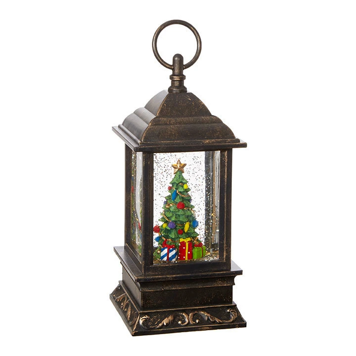 9.5 Inch Christmas Tree Lighted Musical Water Lantern With Timer 4 9.5 Inch Christmas Tree Lighted Musical Water Lantern With Timer - Image 2