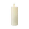 2 X 6 Inch Moving Flame Ivory Wax Unscented Flat Votive Candle - Remote Ready