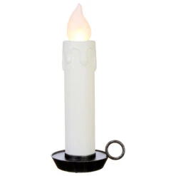 22.5 Inch Large Flickering Flame White Glitter Christmas Candle -Solar Christmas Holiday Shop 3916532 large white candle raz