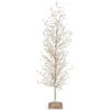 33 Inch Gold Glitter Tabletop Tree With Pearls -Solar Christmas Holiday Shop 3917593