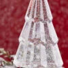 Clear Lighted Tree Water Lantern Acrylic Snow Globe With Silver Base - Timer -Solar Christmas Holiday Shop 3919212