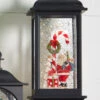 11 Inch Santa And Candy Cane Musical Lighted Water Lantern With Timer -Solar Christmas Holiday Shop 3940510 lifestyle