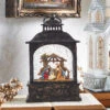 8 Inch Lighted Nativity Water Lantern In Swirling Glitter Battery Operated -Solar Christmas Holiday Shop 3940511 1