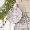 14.5 Inch Merry Christmas Ornament Galvanized Iron - New RAZ Imports -Solar Christmas Holiday Shop 3959146 galvanized merry ch