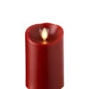 3 Inch Diameter Red Moving Flame 4 Inch Candle - Remote Ready -Solar Christmas Holiday Shop 3x4 red moving flame candle