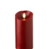 3 Inch Diameter Red Moving Flame 6 Inch Candle - Remote Ready