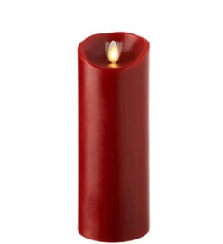 Luminara Red 3 X 8 Pillar - Remote Ready