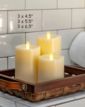 Matchless 360 Degrees Moving Flame LED Pillar Candle - 3 X 4.5 Inch 6 Matchless 360 Degrees Moving Flame LED Pillar Candle - 3 X 4.5 Inch - Image 4