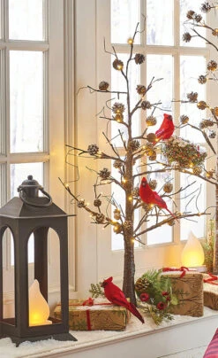 Lighted Pinecone Tree - 3 Feet