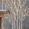 4 Foot Lighted Birch Grove - 175 Lights With Rounded Base -Solar Christmas Holiday Shop 4000925