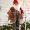 Nordic Santa Figurine With Sled - 19.5 Inch -Solar Christmas Holiday Shop 4015508