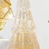 11.75 Inch Gold Lighted Tree Water Lantern Acrylic Snow Globe With Gold Base 1 11.75 Inch Gold Lighted Tree Water Lantern Acrylic Snow Globe With Gold Base -Solar Christmas Holiday Shop 4016297 2