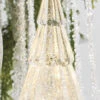 11.75 Inch Clear Lighted Tree Water Lantern Acrylic Snow Globe With Silver Base -Solar Christmas Holiday Shop 4016313 2