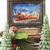 Santa Polar Express Lighted Water Lantern Frame With Swirling Glitter -Solar Christmas Holiday Shop 4016320 1