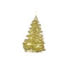 Uyuni 4 X 7 Inch Gold Christmas Tree Candle - Remote Ready