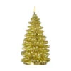 Uyuni 4.25 X 8 Inch Gold Christmas Tree Candle - Remote Ready -Solar Christmas Holiday Shop 4134532 main