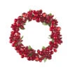6.5 Inch Red Beaded Mini Wreath - Candle Ring NEW 2022 1 6.5 Inch Red Beaded Mini Wreath - Candle Ring NEW 2022 -Solar Christmas Holiday Shop 4210102