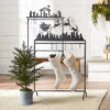 Stocking Holder Stand - Up On The Rooftop 50.5 Inch - NEW From RAZ 2023 -Solar Christmas Holiday Shop 4217063 hanging stand