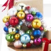 11 Inch Ball Wreath Ornament Multi Color - From RAZ New 2023 -Solar Christmas Holiday Shop 4220021 lifestyle ball wrea