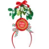 Kiss Me Under The Mistletoe Headband - 13 Inch -Solar Christmas Holiday Shop 4220137 kissme