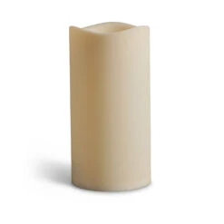 Large Outdoor Battery Operated Candle 6 X 9 - Timer - Batteries Included