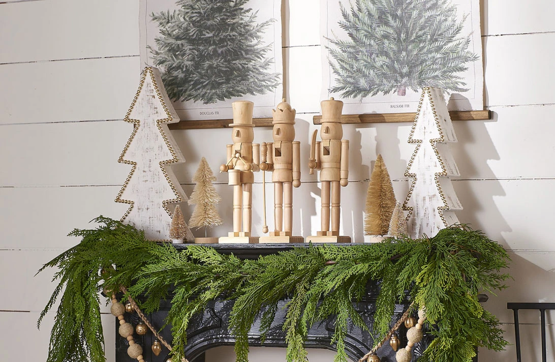 Nutcracker Wooden Figurines 15.5 Inch - Set Of 3 From RAZ 4 Nutcracker Wooden Figurines 15.5 Inch - Set Of 3 From RAZ - Image 2