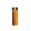 Gold Glass Flameless Candle 2 Inch X 6 Inch Ivory Votive - Remote Ready -Solar Christmas Holiday Shop 4324023