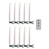 6 Inch Clip On Lighted Candles Set Of 10 - Remote Included -Solar Christmas Holiday Shop 4324035