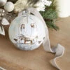 Glass Holy Family Ball Ornament 5 Inch - NEW 2023